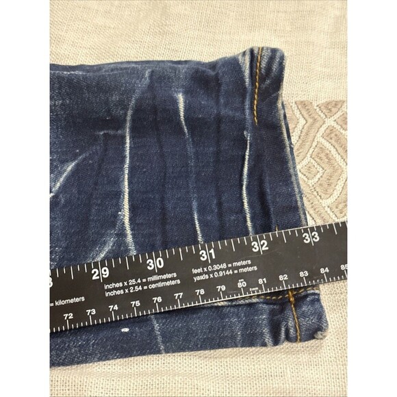 (R7) Embellish Jeans Mens Size 34/33 Biker Distressed Ribbed Paint Spattered - Picture 5 of 15